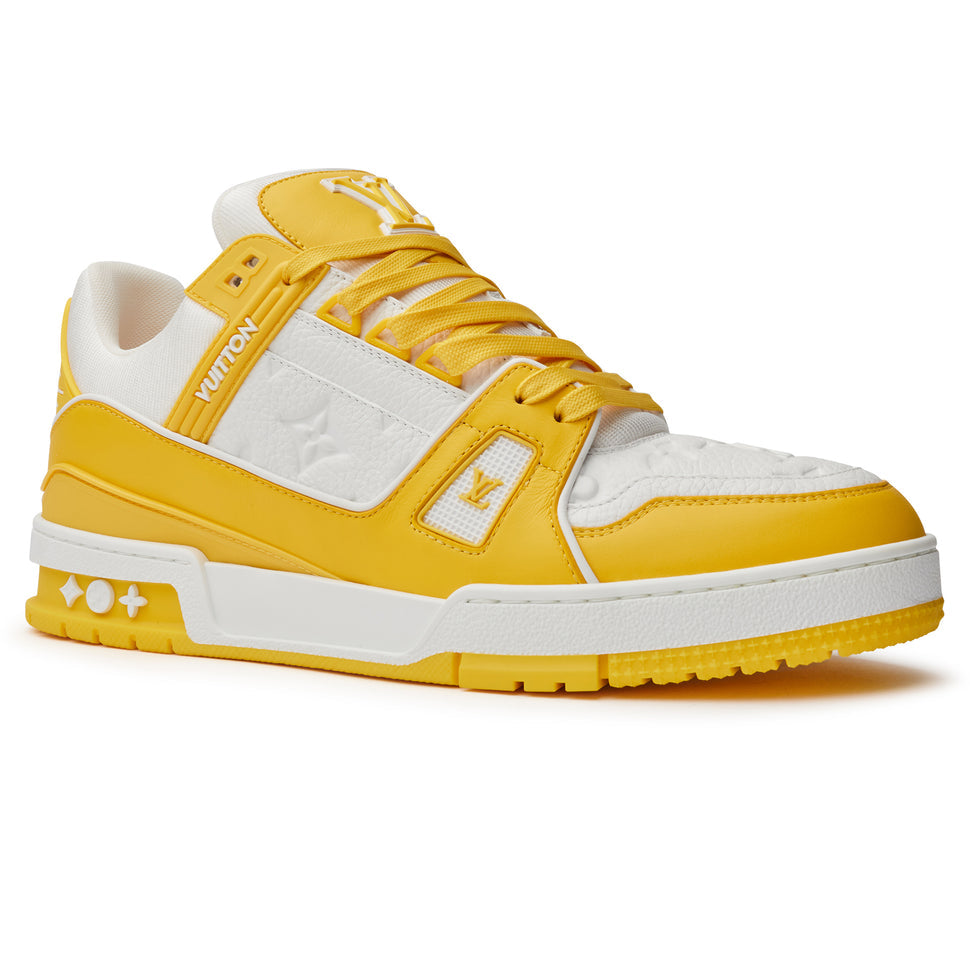 LOUIS VUITTON LV MONOGRAM WHITE YELLOW SNEAKER